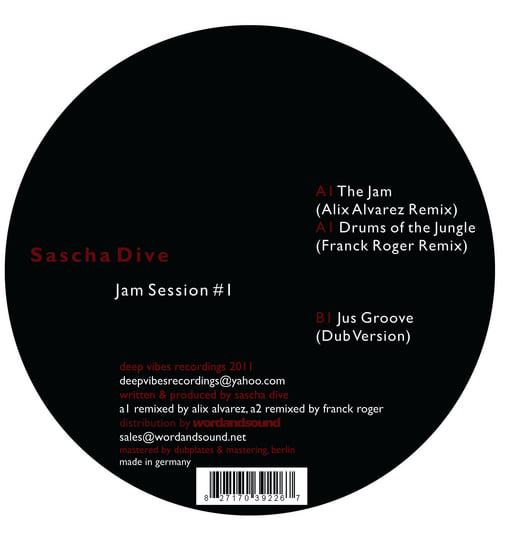 SASCHA DIVE 『JAM SESSION #1』 DEEP VIBES-