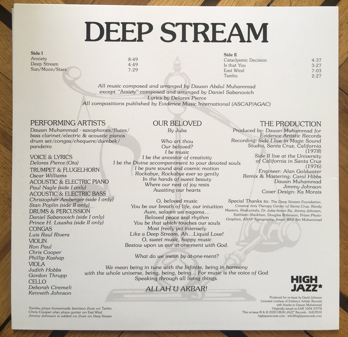 洋楽 Dawan Muhammad - DEEP STREAM Dawan Muhammad – Deep Stream – Vinyl (LP, Album), 1979 [r3368009