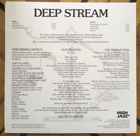 洋楽 Dawan Muhammad - DEEP STREAM Deep Stream | DAWAN MUHAMMAD | HIGH JAZZ* Records