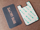 Sacred Rhythm Music Card Wallet for Mobile Phones (Black w/ Orange Font) photo 