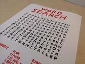 WORD SEARCH by Babak Ganjei (heavy-weight poster + postcard) photo 
