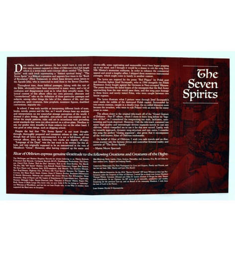 The Seven Spirits | Altar Of Oblivion | Shadow Kingdom Records