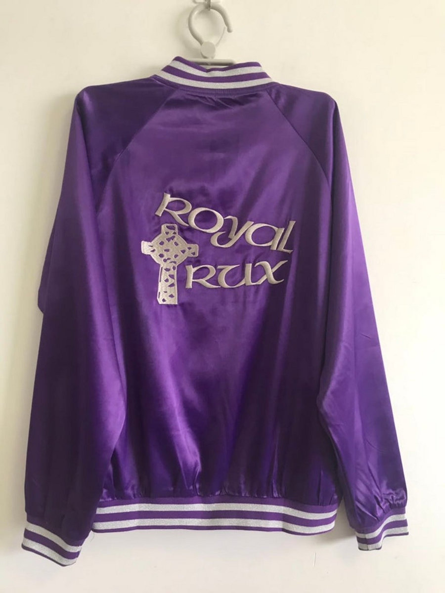 ROYAL Purple Fergadelic ROYAL TRUX satin TOUR JACKET