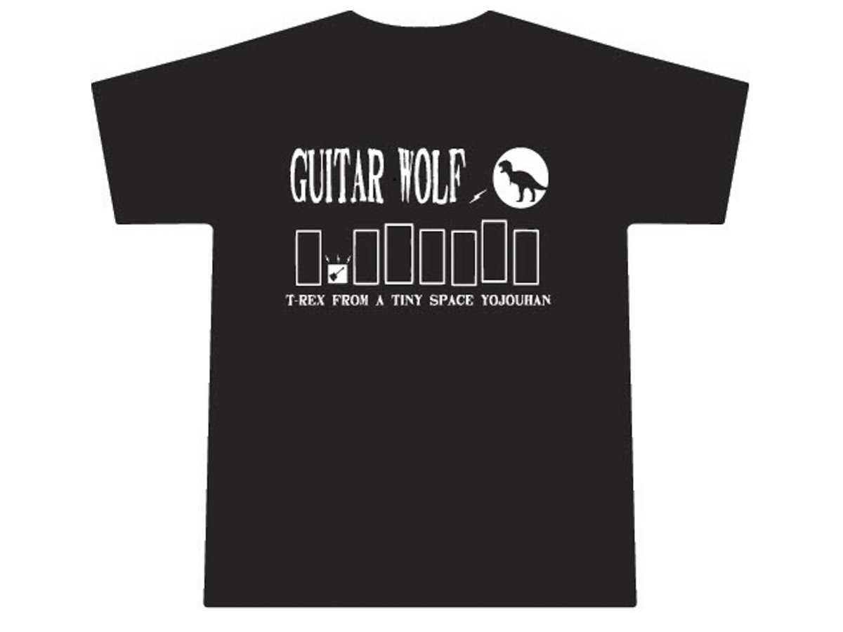 2017 Yojohan Strikes Back West Coast Tour TShirt Black Guitar Wolf