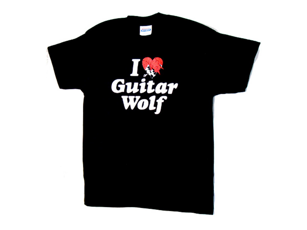 I Love Guitar Wolf T-Shirt - YL | Guitar Wolf ギターウルフ