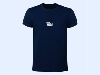 Man, Blue Navy T-shirt, with white small logo main photo