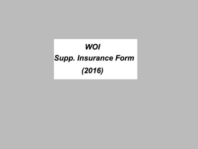 World Origami, Inc. Supplemental Insurance Form main photo