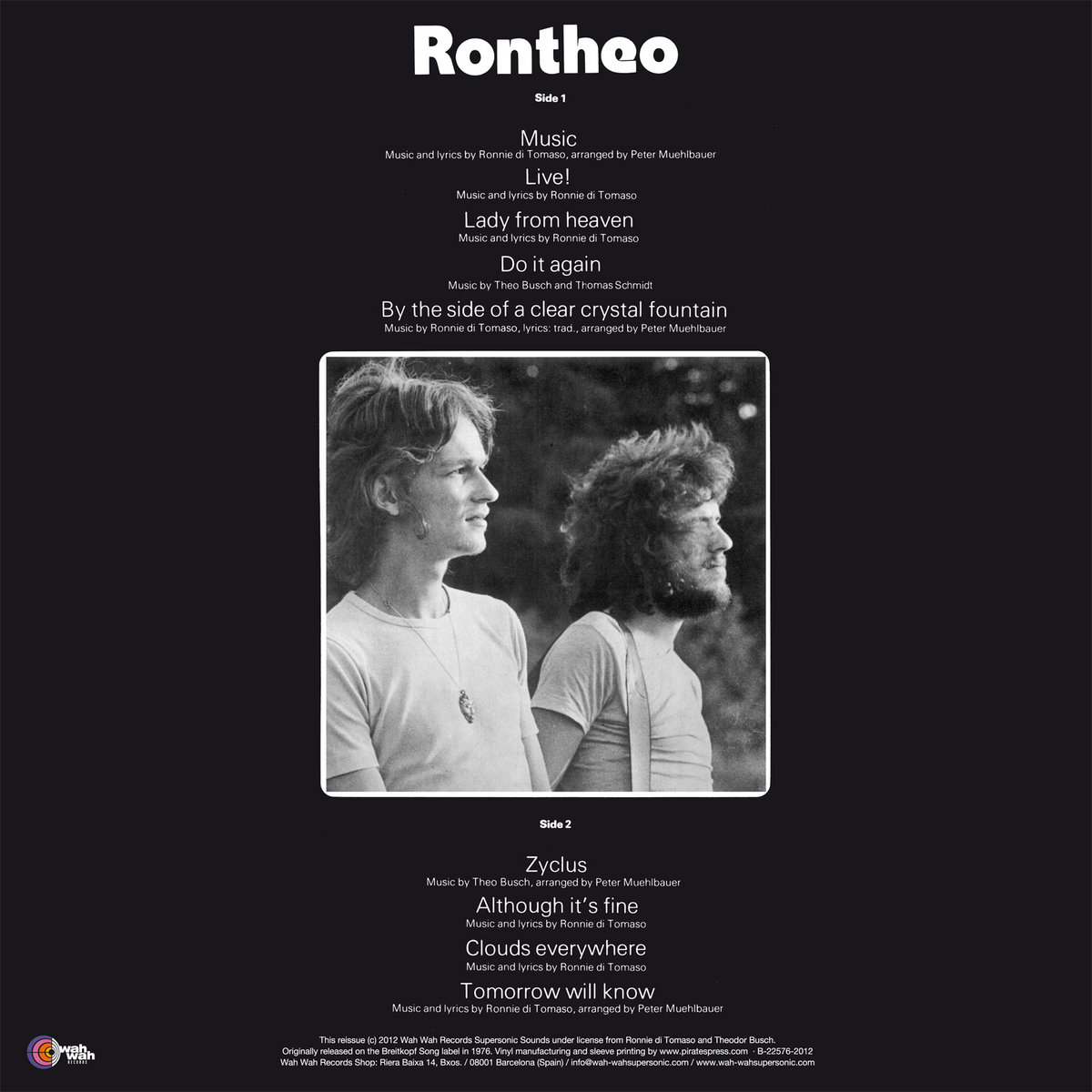 Rontheo | Rontheo | Wah Wah Records Supersonic Sounds