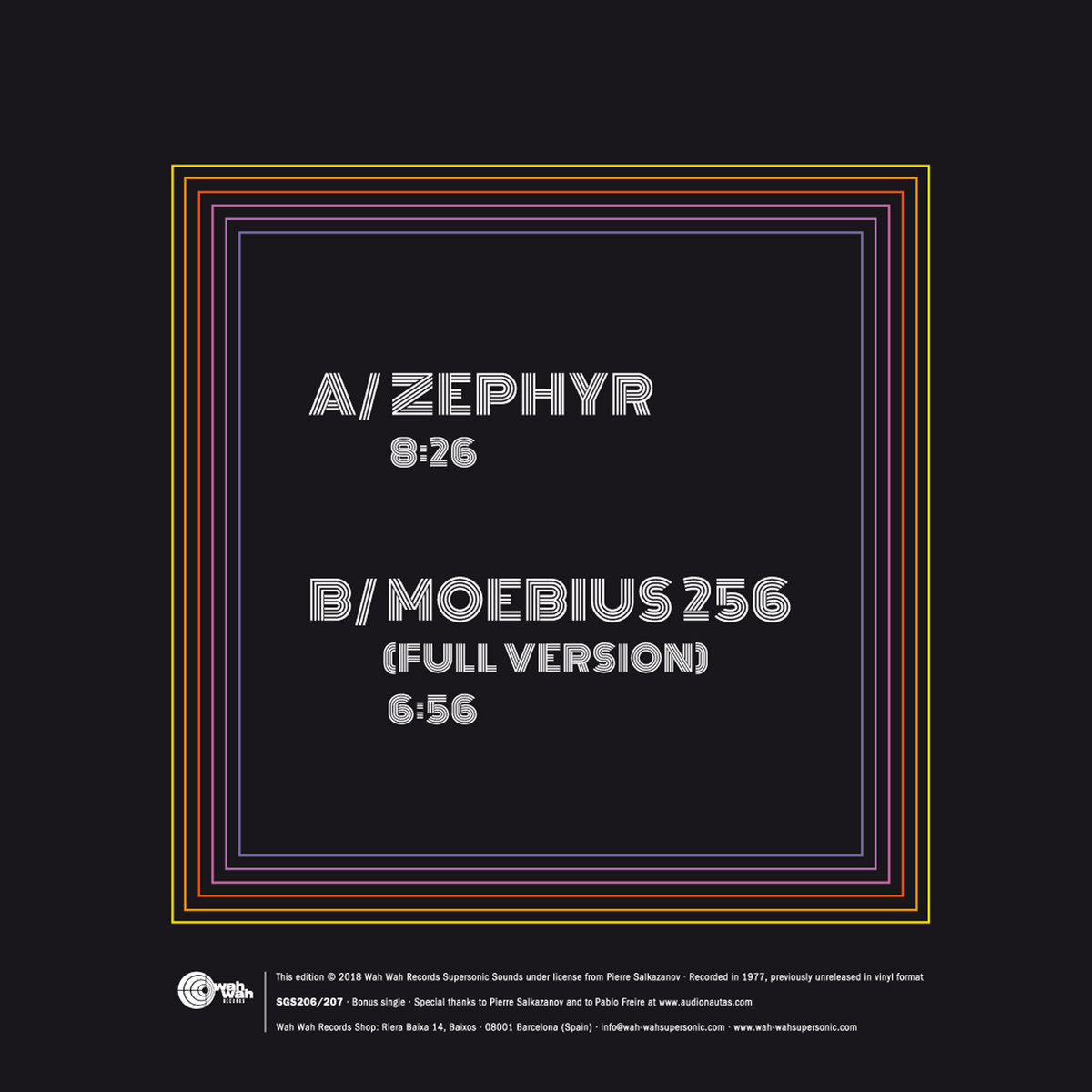 西LP Zanov Moebius 256 301 LPS207 Wah Wah Records /00260 Moebius 256 301 | Zanov | Wah Wah Records Supersonic Sounds