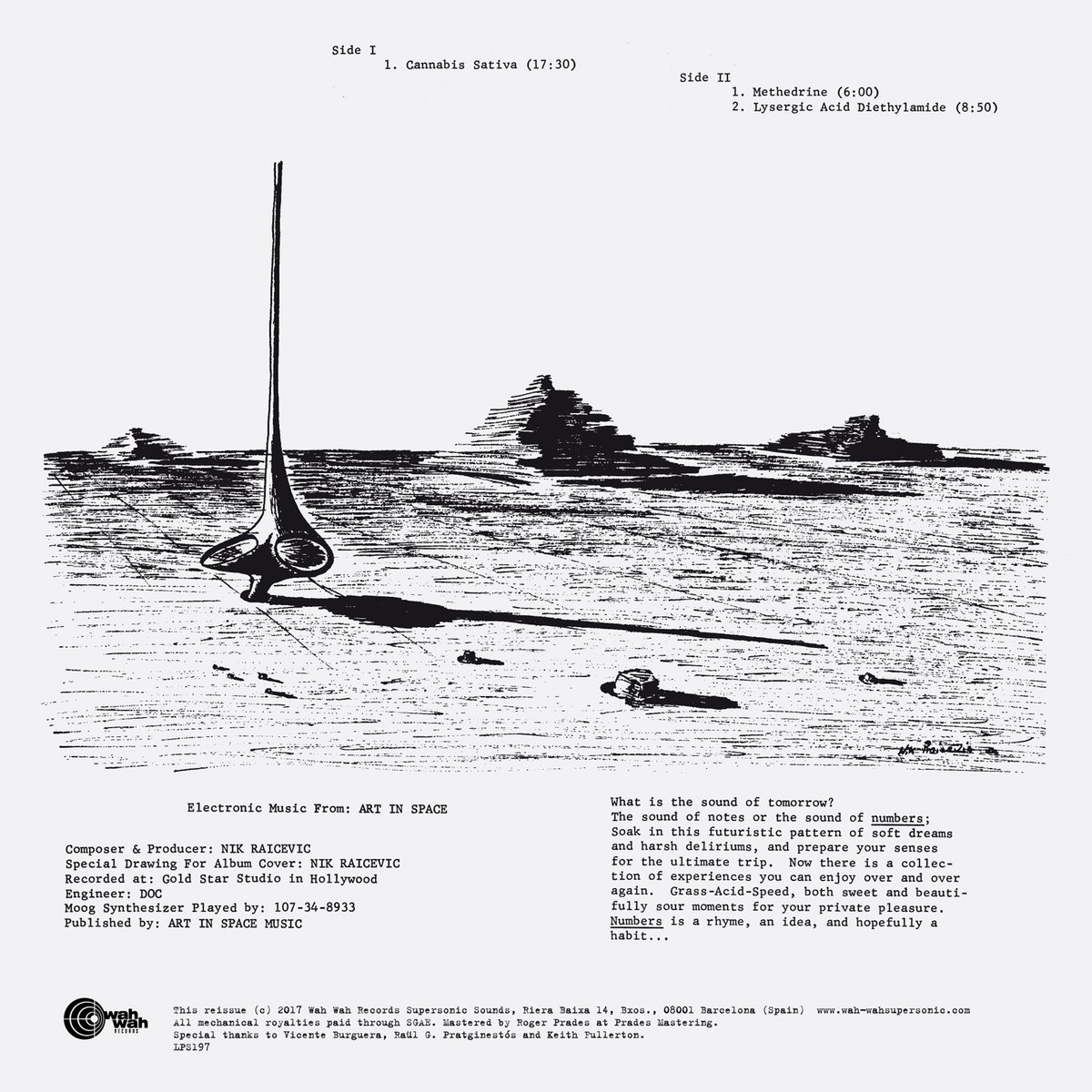 西LP 107-34-8933 Numbers LPS197 Wah Wah Records /00260 Numbers | 107-34-89 (Nik Pascal Raicevic) | Wah Wah Records