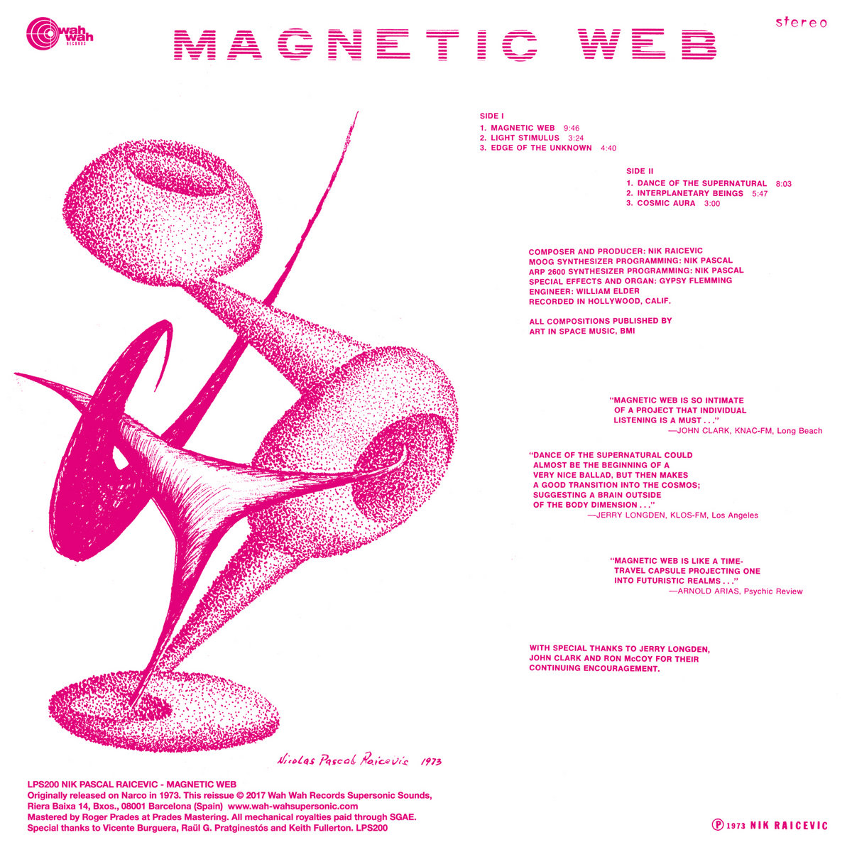 Magnetic Web | Nik Pascal Raicevic | Wah Wah Records