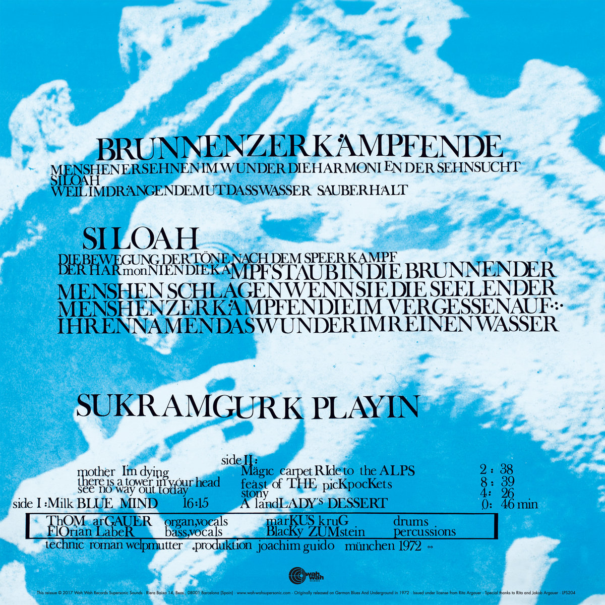 西LP Siloah Sukram Gurk LPS204 Wah Wah Records /00260 Sukram Gurk | Siloah | Wah Wah Records Supersonic Sounds