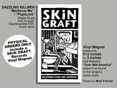 SKiN GRAFT Records Over Mid-America Vinyl Magnet (includes Dazzling Killmen Single and Comic Download) main photo