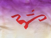 Mantras silkscreened tie&dye T-shirt photo 
