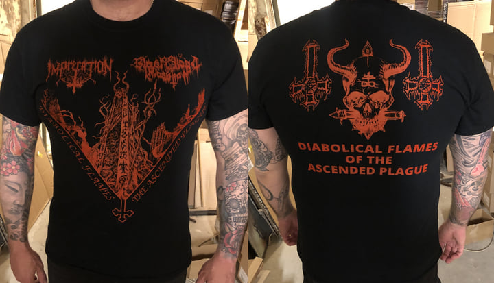 Diabolical Flames of the Ascended Plague | Imprecation/ Black