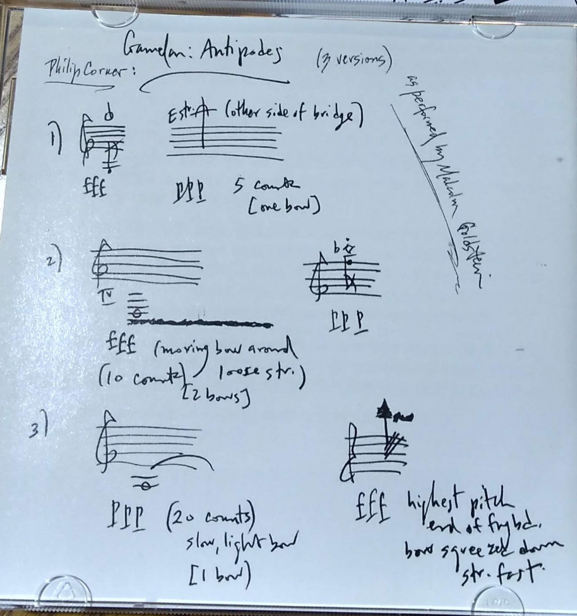 Philip Corner – Pieces Of (Acoustic) Re〜 Pieces From The Past: By Philip Corner For The Violin of