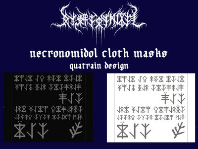 NECRONOMIDOL Cloth Mask - Quatrain Design main photo