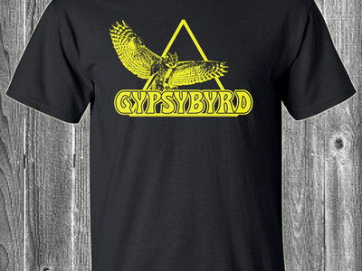 Gypsybyrd "Flight" T Shirt Yellow/Gold on Black main photo