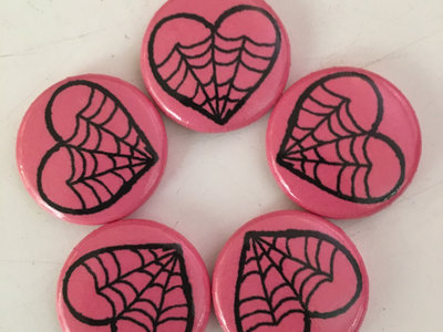 Spiders & Hearts Pin -- 5 Pack main photo