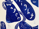 Limited Edition Linocut Print - Midnight Blue on Cream - 12" x 12" photo 