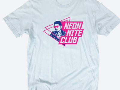 Neon NiteClub "RETRO" T-Shirt (FROST BLUE) main photo