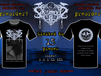 Sacrimoon "Lost in an endless delighted illusions" T-shirt (Pre-order) main photo