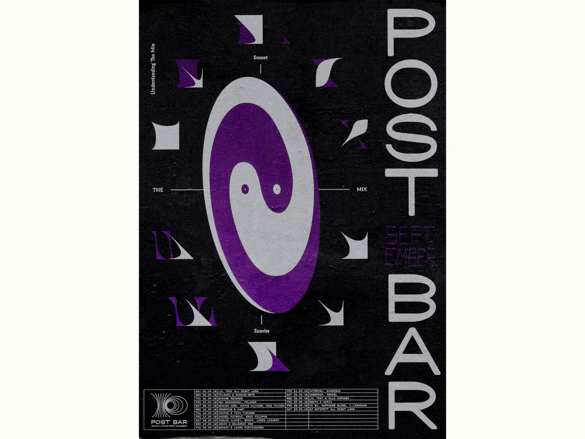 Post Bar poster REPRESS September 2018 Post Bar