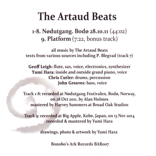 The Artaud Beats Geoff Leigh