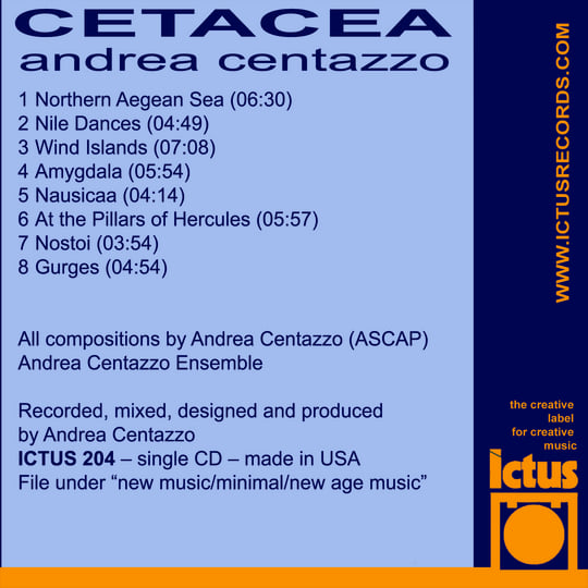 CETACEA | ANDREA CENTAZZO | ICTUS Records