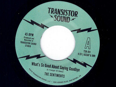 What's So Good About Saying Goodbye - The Sentiments main photo