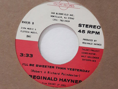 I'll Be Sweeter Than Yesterday - Reginald Haynes main photo