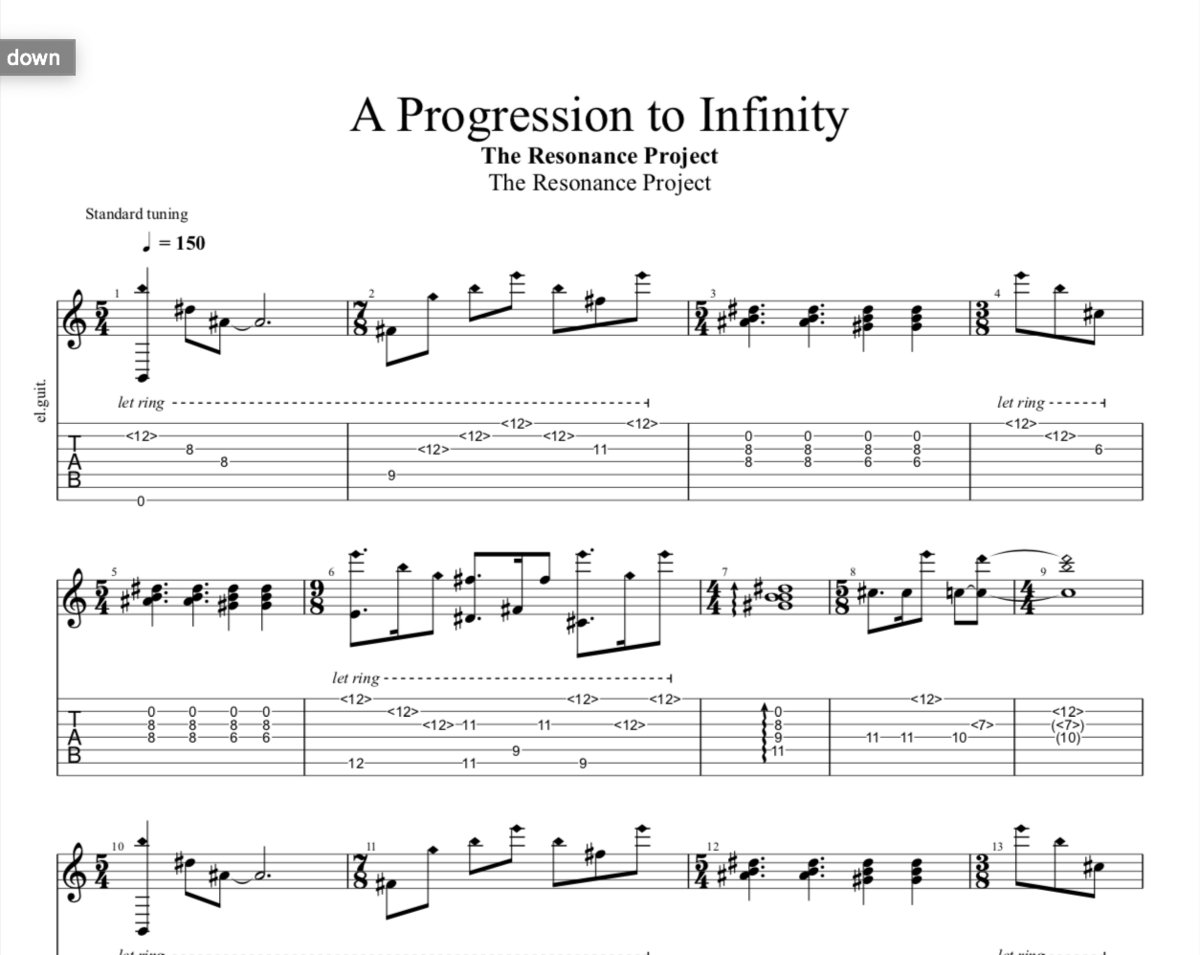 A Progression to Infinity