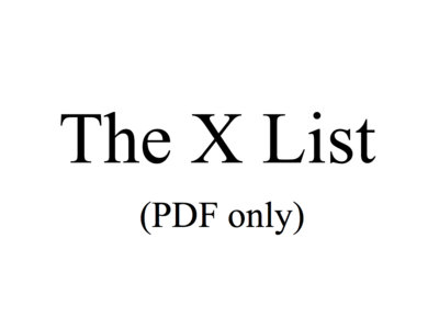The X List: Ideas & Inspirations main photo