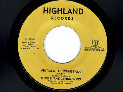 Victim of Circumstance - Mike and the Censations - NM main photo