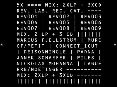 REV. LAB. REC. MIX - 2x LP + 3x CD main photo