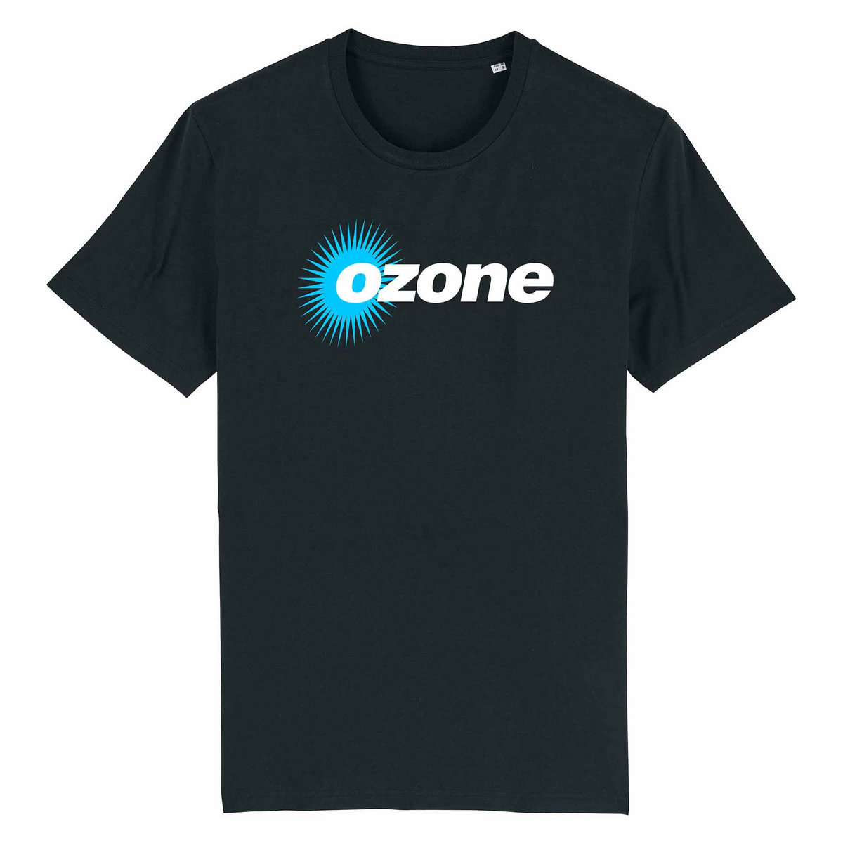 Ozone Recordings Black T-Shirt Blue Logo | Ozone Recordings