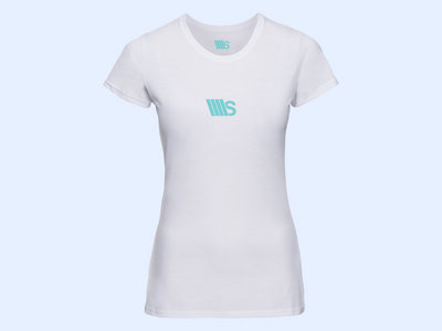 Woman anthracite t-shirt with Blue Logo main photo