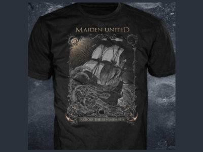 Across the Seventh Sea design T-shirt Black (unisex fitted shirt) main photo