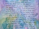 "Ever So"-Handwritten, Hand-painted Lyrics photo 