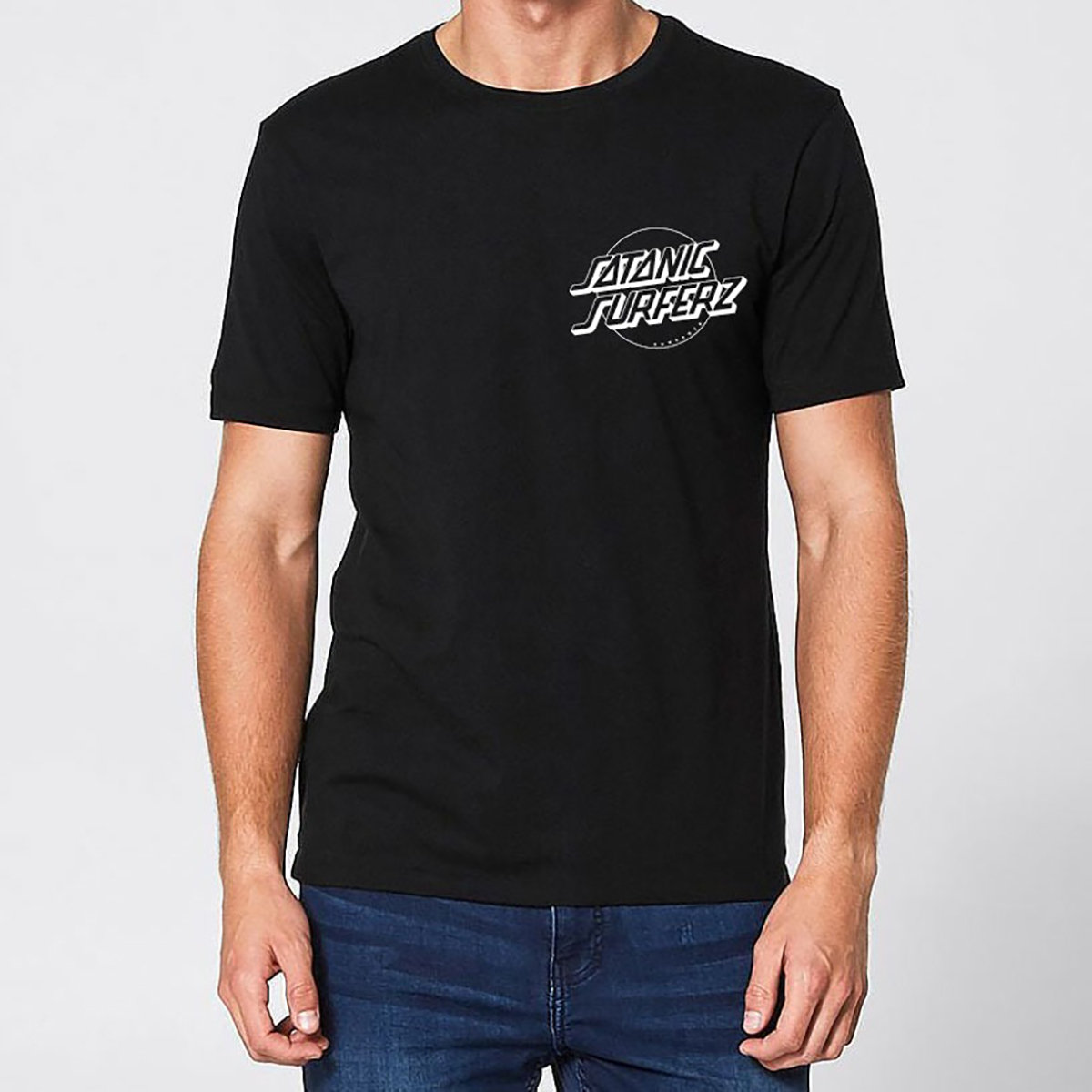 T-SHIRT - Santa Cruz (Pocket/Back) | Satanic Surfers