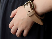 Buckle leather bracelet photo 