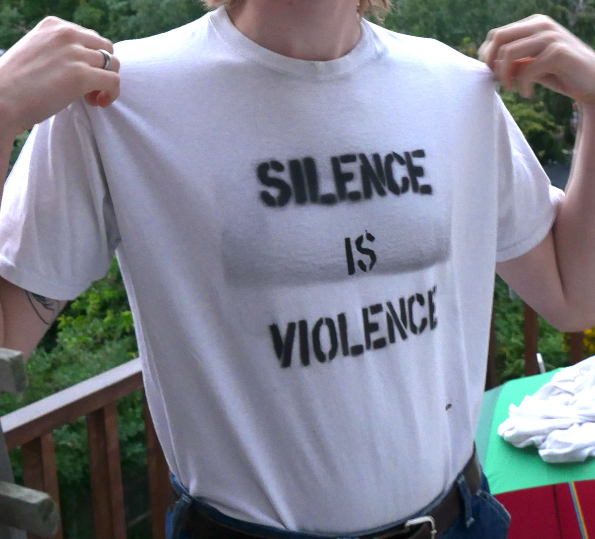 White blm shirt Clearance