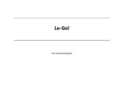 Le-Go! (music score in PDF) main photo