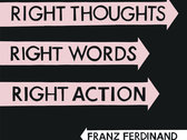 Right Thoughts, Right Words, Right Action, Standard LP photo 
