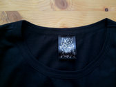Screen-printed "SMILY ROUND DANCE" black t-shirt photo 