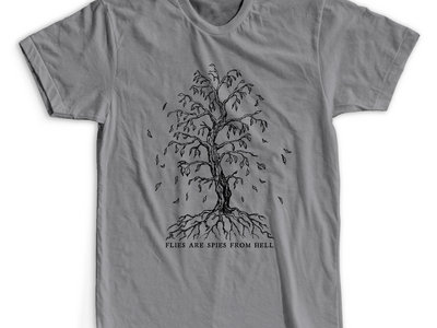 Limited Edition 'Falling Leaves' T-Shirt - Black Design on Grey main photo