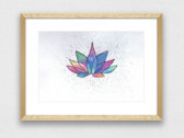 A4 hand-painted 'Figured It All Out' Lotus Watercolour Artwork (signed) photo 