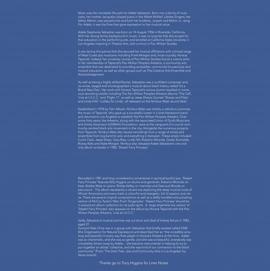 洋楽 Adele Sebastian / Desert Fairy Princess Adele Sebastian – Desert Fairy Princess – Vinyl (LP, Album