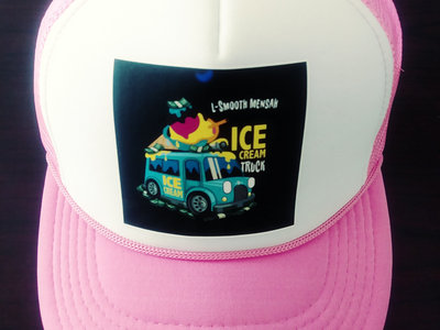 L-Smooth Mensah "Ice Cream Truck" Snapback Trucker Pink main photo