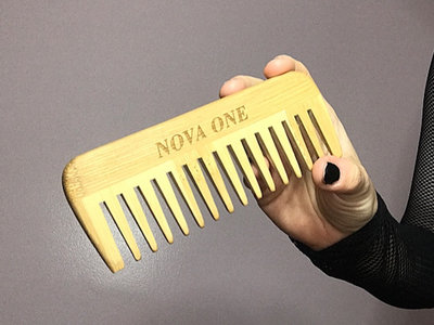NOVA ONE engraved wooden comb main photo